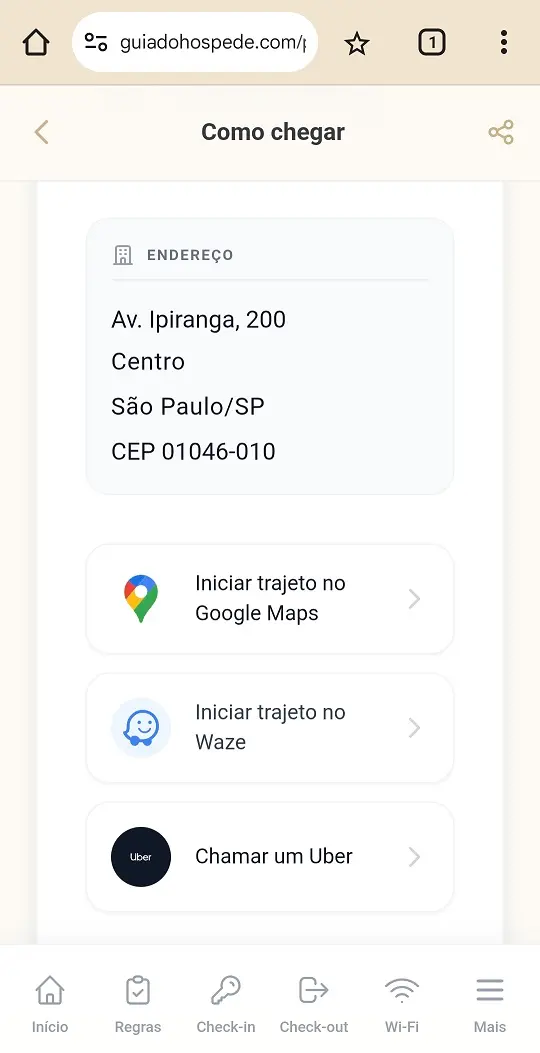 Botones Uber Waze Maps